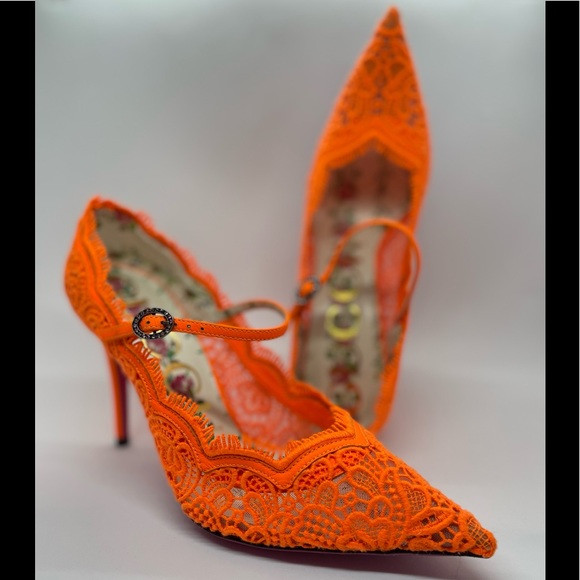 Gucci Neon Lace Lace pumps (37) - Picture 2 of 14